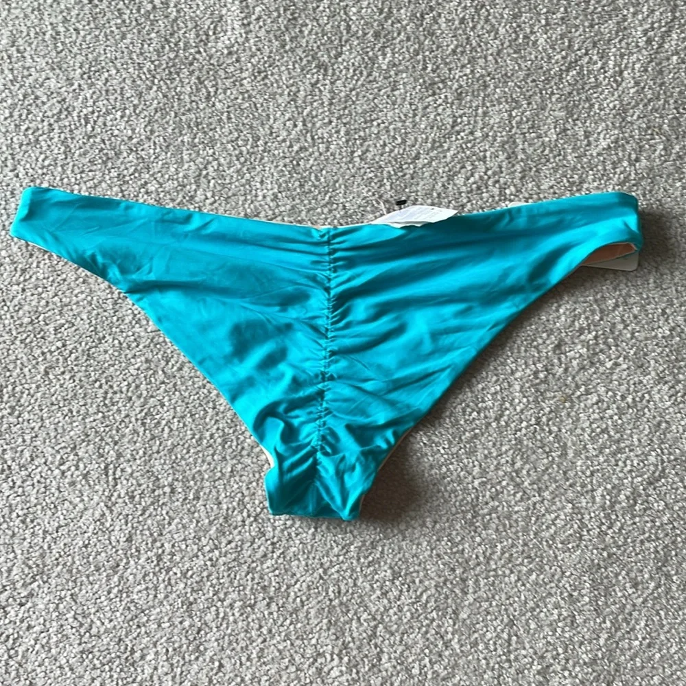 L*Space Blue and Tan Bikini Swimwear bottom